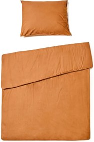 PrzytulneMieszkanie.pl PrzytulneMieszkanie.pl Bawełniana pościel CALMORA terakotowa Rozmiar pościeli: 2 szt 70 x 90 cm | 200 x 200 cm