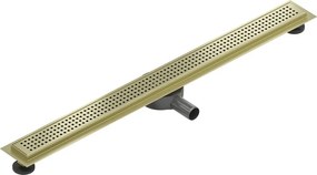 Mexen Flat 360° M08 odpływ liniowy obrotowy 90 cm, złoty szczotkowany - 1A25090-40
