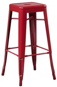 Zestaw 2 Wysokich Taboretów (76 Cm) Lix Ruby Red - Sklum