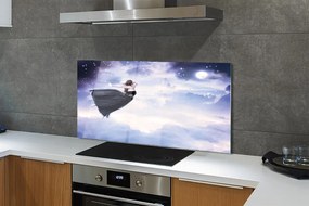 Szkło do Kuchni na Ścianę Wróżka na tle Nocnego Nieba