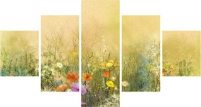 Obraz - Malowana łąka (125x70 cm)