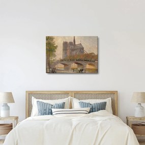Obraz - Robert William Vonnoh, Notre Dame de Paris, reprodukcje (70x50 cm)