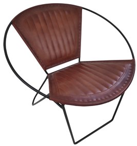 Designerski fotel PANCHO brązowy
