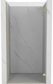 Mexen Lunar-B drzwi prysznicowe uchylne prawe 45 cm, transparent, złote - 832-045-000-50-00-P
