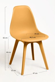 Zestaw 4 Krzese Kelen Suprym