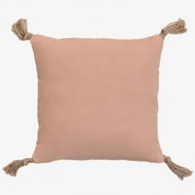 Kwadratowa Poduszka 45x45 Cm Z Bawełny Almiz Mus Terracotta - Sklum