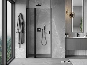 Mexen Mist drzwi prysznicowe uchylne 95 cm, transparent, czarne - 8A4-095-000-70-00