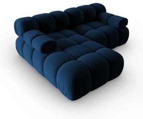 Niebieska aksamitna sofa 191 cm Bellis – Micadoni Home