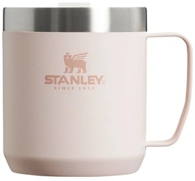 Jasnoróżowy kubek termiczny ze stali nierdzewnej 350 ml Stay-Hot Camp Mug Rose Quartz – Stanley