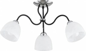 Przysufitowy żyrandol ARIEL 3xE27/15W/230V błyszczący chrom/czarny