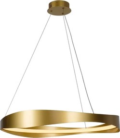 Milano Gold 60 nowoczesna złota lampa wisząca LED nad stolik kawowy do salonu