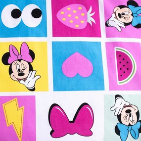 Różowa bawełniana pościel dziecięca do łóżeczka 100x135 cm Minnie "Sweet" – Jerry Fabrics