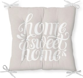 Poduszka na krzesło z domieszką bawełny Minimalist Cushion Covers Home Sweet Home, 36x36 cm