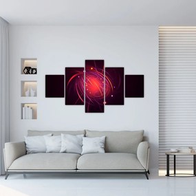 Współczesny obraz abstrakcji (125x70 cm)