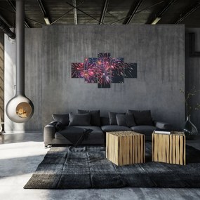 Obraz fajerwerków (125x70 cm)