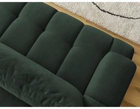 Zielona rozkładana/ze schowkiem sofa 251 cm Fuji – Bobochic Paris