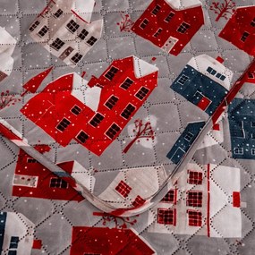 Narzuta na łóżko WINTER COTTAGE, szary Rozmiar: 220 x 240 cm