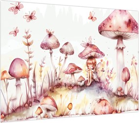 Obraz na szkle - Różowa wróżka (70x50 cm)