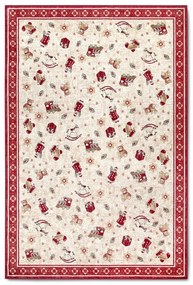 Czerwony dywan z mieszanki bawełny ze świątecznym motywem 160x230 cm Toy's Delight Red Christmas – Villeroy&amp;Boch