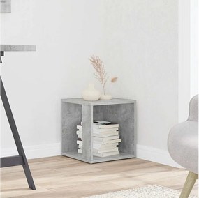 Szary stolik kawowy 33x33x34,5 cm Z drewna inżynieryjnego - Rustykalny urok i wszechstronność