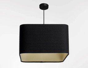 Lampa wisząca KWADRO LEN 005-40w20 czarna/beżowa BPS KONCEPT