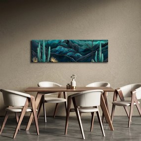 Obraz - Turkusowa noc (170x50 cm)
