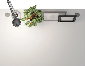 Biurko proste Prima biały 120 białe nogi