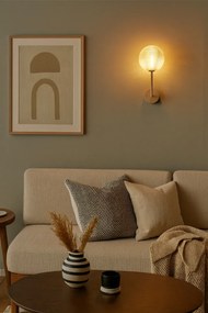 Szklany bursztunowy kinkiet G3-B11