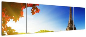 Obraz - jesień w Paryżu (170x50 cm)