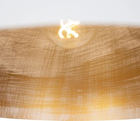 Industrialna lampa wisząca biała ze złotem 50 cm - Magna Eco