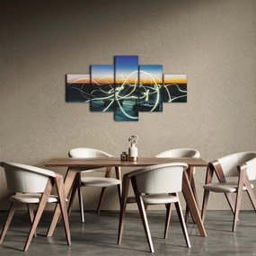 Obraz - widok nieba z dachu (125x70 cm)