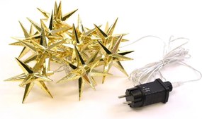 Łańcuch świetlny LED, 10 diod LED, gwiazdy, 12 cm