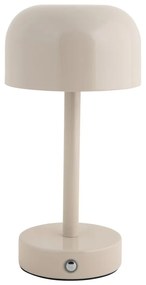 Kremowa lampa stołowa LED z metalowym kloszem (wysokość 24,5 cm) James – Leitmotiv