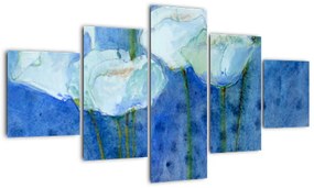 Obraz - Białe tulipany (125x70 cm)