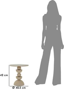 Okrągły stolik ze szklanym blatem ø 40,5 cm Dune – Mauro Ferretti