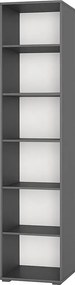Minimalistyczny regał 50 cm szary grafit N1-C01