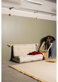 Brązowa rozkładana sofa 135 cm Hooked – Karup Design