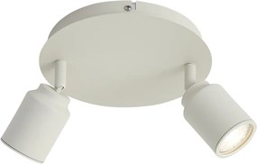 Nowoczesny reflektor wpuszczany beżowy 2-źródła światła IP44 - Ducha