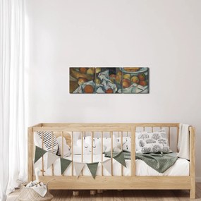 Obraz - Paul Cezanne, The Basket of Apples, reprodukcje (z zegarem) (90x30 cm)