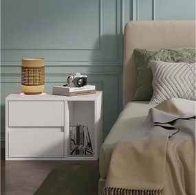 Stolik nocny biały 50x34x34 vimogo