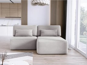 Narożnik TILIA wolnostojący układ L strona Prawa z funkcją spania w tkaninie Tilia 86