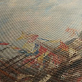 Obraz - Eugène Boudin, Festival in the Harbor of Honfleur, reprodukcje (170x50 cm)