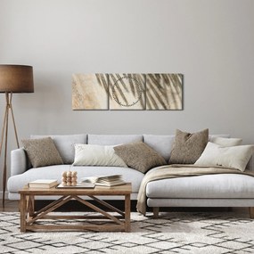 Obraz - Cienie (z zegarem) (90x30 cm)