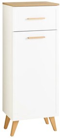 Biała niska/wisząca szafka łazienkowa 104x45 cm Quickset 383 – Pelipal