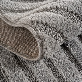 Dywan nowoczesny Art 3D Geometria szary 200 cm x 200 cm  koło