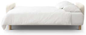 Kremowa rozkładana sofa ze schowkiem 231 cm Elen – Micadoni