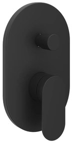 Ravak X070466 - Bateria prysznicowa do montażu podtynkowego CHROME czarna