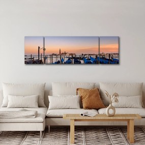 Obraz - włoskie gondole (170x50 cm)