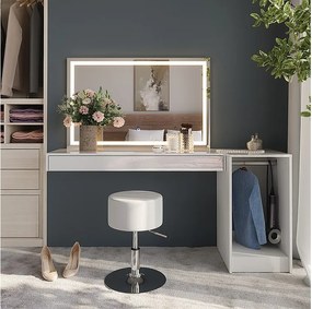 Stół do toalety biały 120x40.1x12 sherry