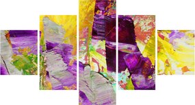 Obraz abstrakcji - malarstwo (125x70 cm)